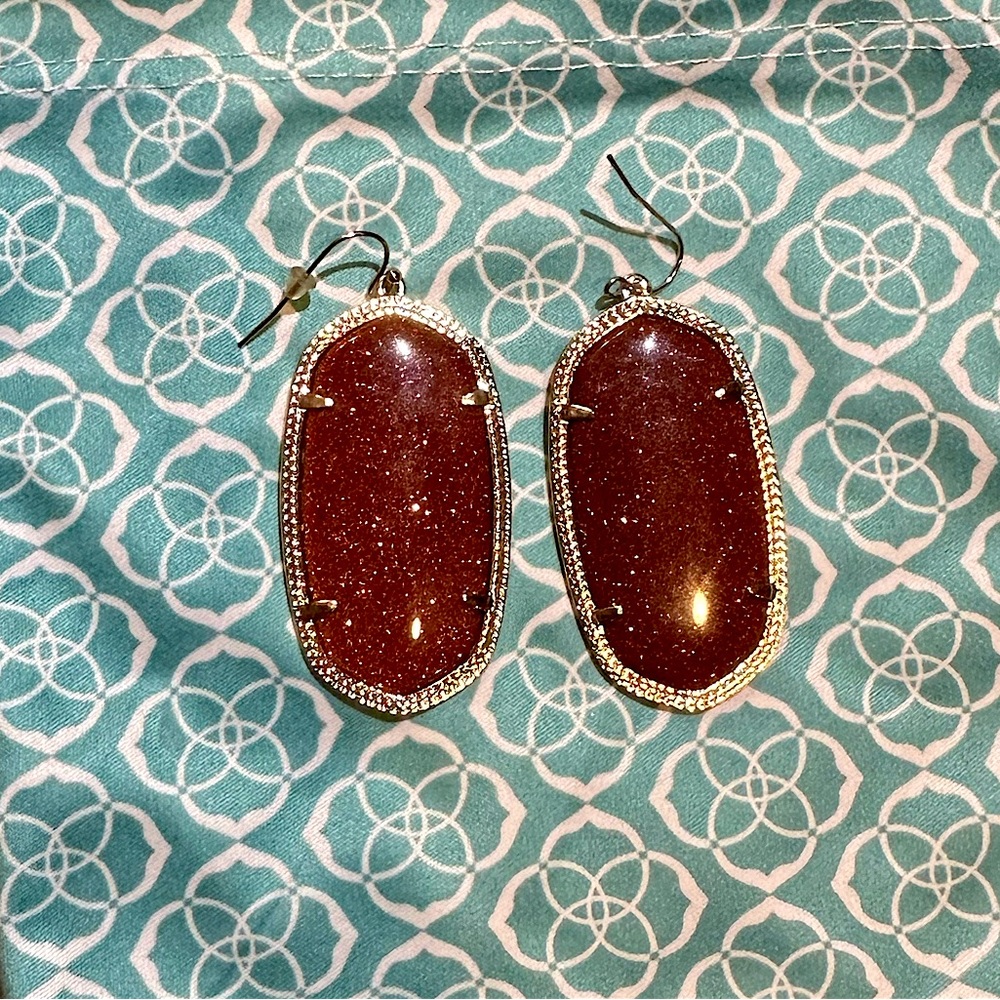 Kendra Scott Burnt Orange Earrings